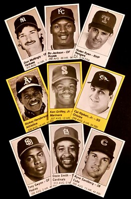 1989*1990*1991 MLB All-Star Game Program Inserts *You Pick* Centered Beauties!