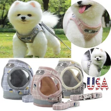 Reflective Mesh Pet Dog Harness+Leash Strap Set Soft XS-XL Puppy Cat Vest Collar