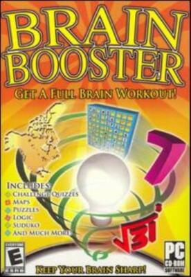 Brain Booster PC CD challenge quizzes maps puzzles logic suduko test memory game