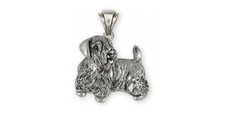 Sealyham Terrier Pendant Jewelry Sterling Silver Handmade Dog Pendant SEM2-P