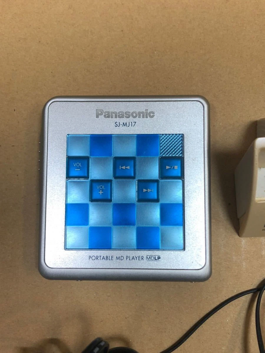Panasonic SJ-MJ17 Portable MD player MDLP Blue Digital Very Good
