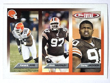 KENARD LANG, ALVIN MCKINLEY, COREY JACKSON Browns 2005 Topps Total Card #373