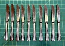 10 Dinner Knife Knives Bon Chef 18/10 Stainless Silverware Flatware Outlined