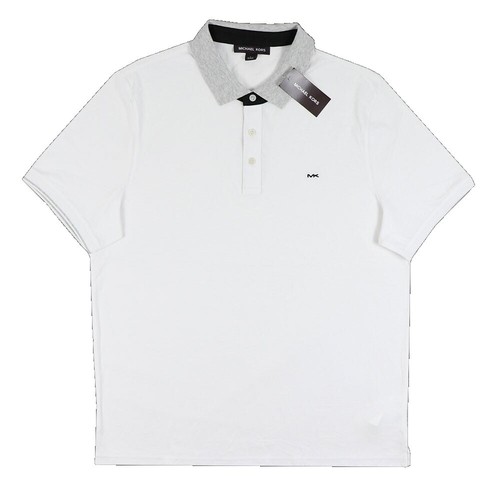 Michael Kors Embroidered Logo Golf Polo Shirt Short Sleeves Size