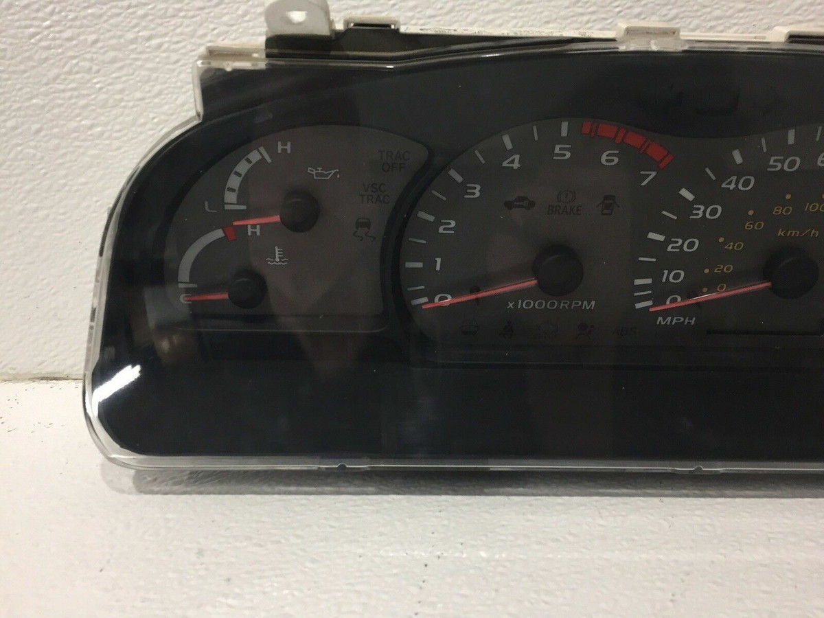 01 02 03 04 toyota sequoia 2wd w skid ?miles? speedometer cluster
