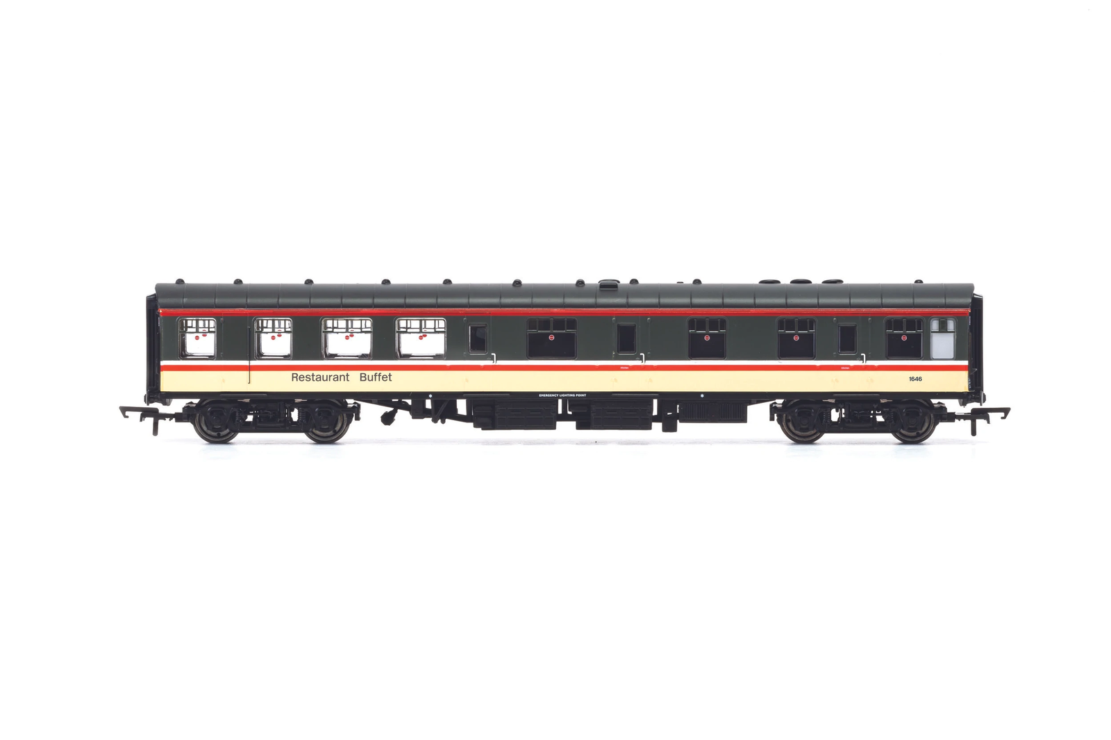 Hornby R40218 OO Gauge BR InterCity, Mk1 RBR Coach, 1646 - Era 7