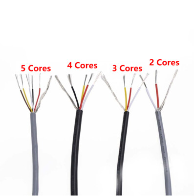 UL2547 Abgeschirmtes Kabel Kopfhörer Audiosignal 18AWG-28AWG Draht 2/3/4/5 Kerne