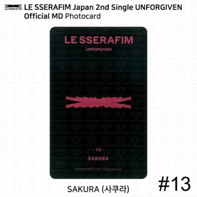 Le Sserafim Japan 2nd Single UNFORGIVEN Official MD Random