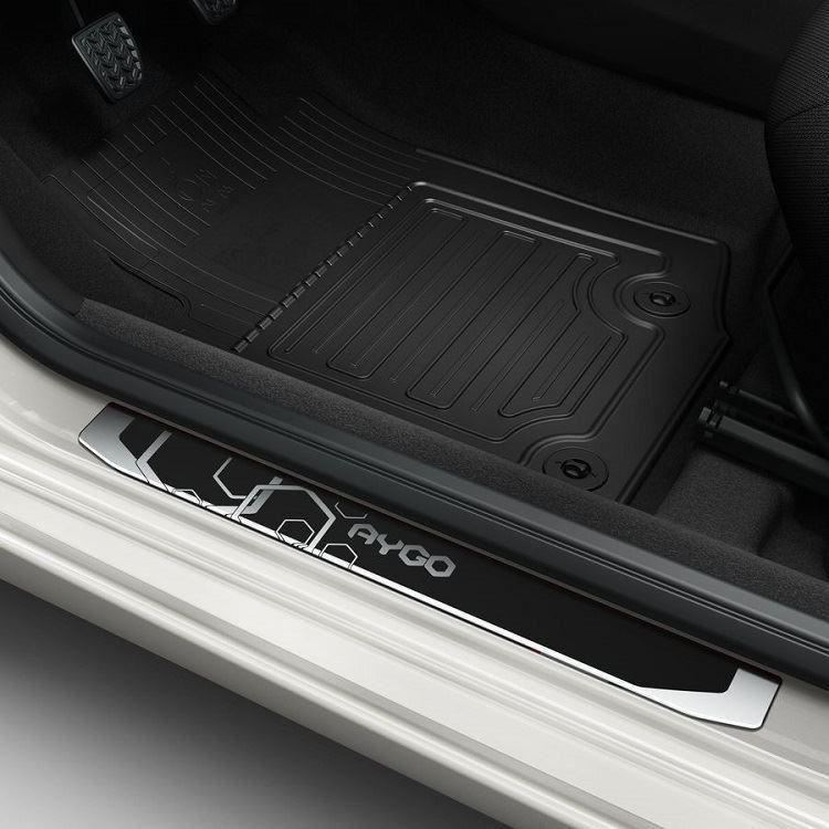 Genuine Toyota Aygo 2014-2022 Aluminium Playful Scuff Plates 