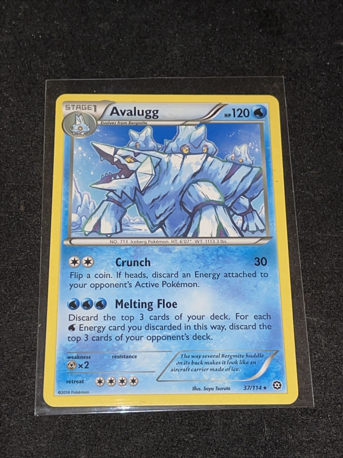 Avalugg | Reverse Holo | NM/M | XY Steam Siege 37/114 | Rare | Pokemon