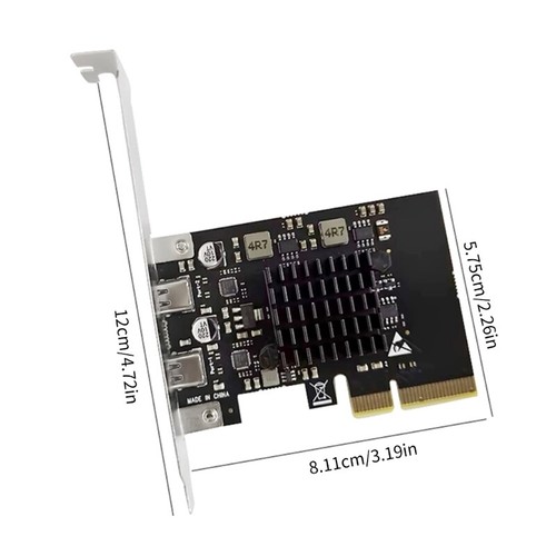 Double TypeC Usb3.2 Expansion Card Fast 20Gbps USB3.2 Expansion Card Efficiently - Afbeelding 6 van 6