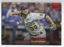Corbin Burnes 2022 Topps Stadium Club Red Foil Parallel #129