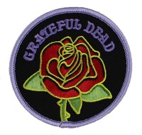 Application Grateful Dead Rose With Logo Patch on sale Application Grateful Dead Rose With Logo Patch on sale