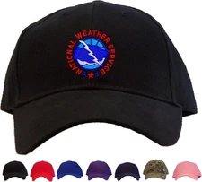 National Weather Service Embroidered Baseball Cap  Available in 7 Colors Hat NWS