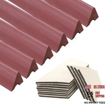 Billiards K66 Rubber Bumpers Pool Table Rail Cushions - Set of 6 - 42" Brown