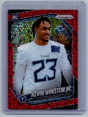 2025 Panini Prizm #340 Kevin Winston Jr. No Huddle Red #/99