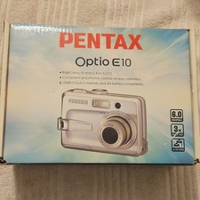 PENTAX Optio E10 6.0MP 3x Optical Zoom Silver 2.4" Screen Compact Digital Camera