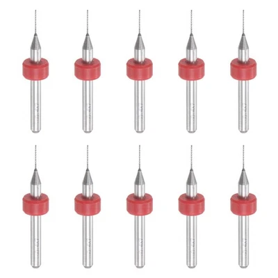 UXCELL Micro PCB Foret Tige 0.4mm Solide Tungstène Carbure CNC Gravure Circuit 10pcs