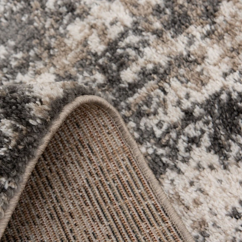 Abstract Shag Indoor Area Rug Plush Polypropylene Stain Fade Resistant Easy Care - Image 4 of 4