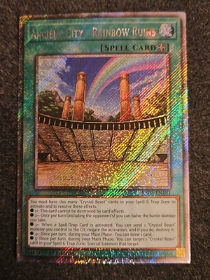 Ancient City - Rainbow Ruins Platinum Secret Rare RA03-EN181 Crystal Beast