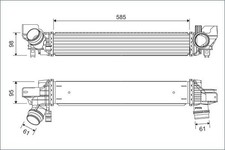 VALEO LADELUFTKÜHLER TURBOKÜHLER passend für BMW 2er F45 225 X1 F48 X2 F39 MINI