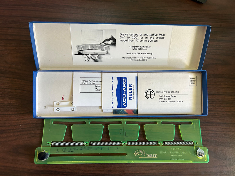 ACU-ARC DRAFTING RULER