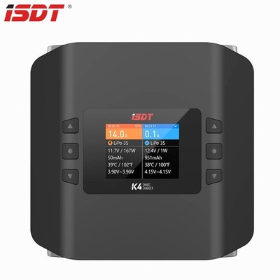 ISDT K4 Lithium Polymer Battery 1-8S AC400W DC600Wx2 intelligent battery charger