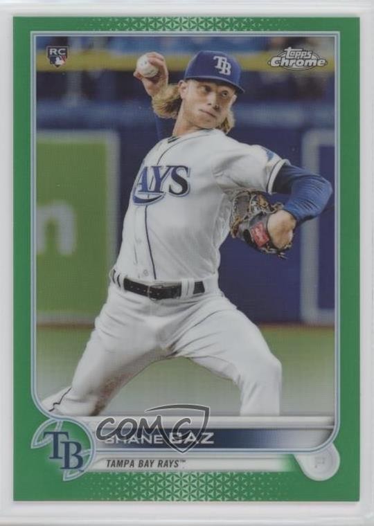 2022 Topps Chrome Green Refractor 53/99 Shane Baz #201 0bg8