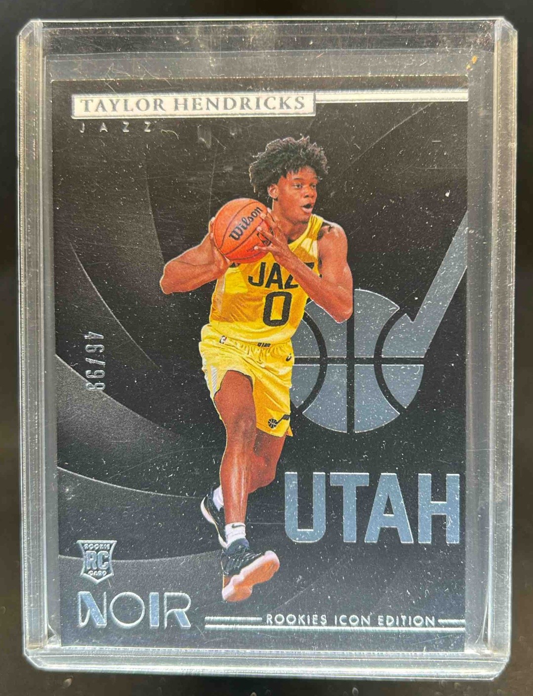 2023-24 Panini Noir Taylor Hendricks RC Rookie Icon Edition #46/99 Jazz
