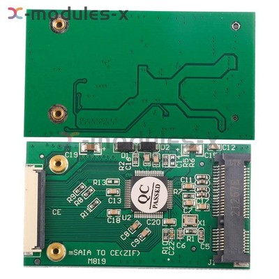 1~10Pcs mSATA PCI-E 1.8'' SSD To 40pin ZIF CE Cable Adapter Converter Card Lot