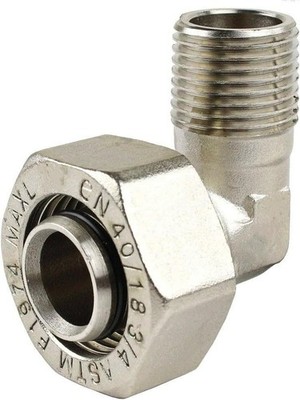 For Maxline 90 M8086 Degree Elbow Fitting 3/4 Tubing x 1/2'' Male NPT Compress...
