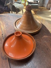 Moroccan Tangines x 2 Different Sizes Hand Made.