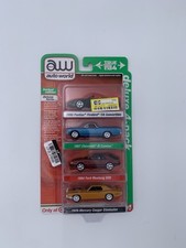 1:64 AUTO WORLD Deluxe 4-pack Camaro Firebird Mustang Corvette New Sealed