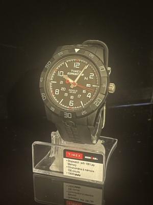 Timex Expedition 43mm Black Resin Case, Black Resin Strap, Men's Match (T49831)