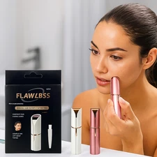 Two Color Women Painless Touch Facial Body Hair Removal Depilator Shaver Trimmer