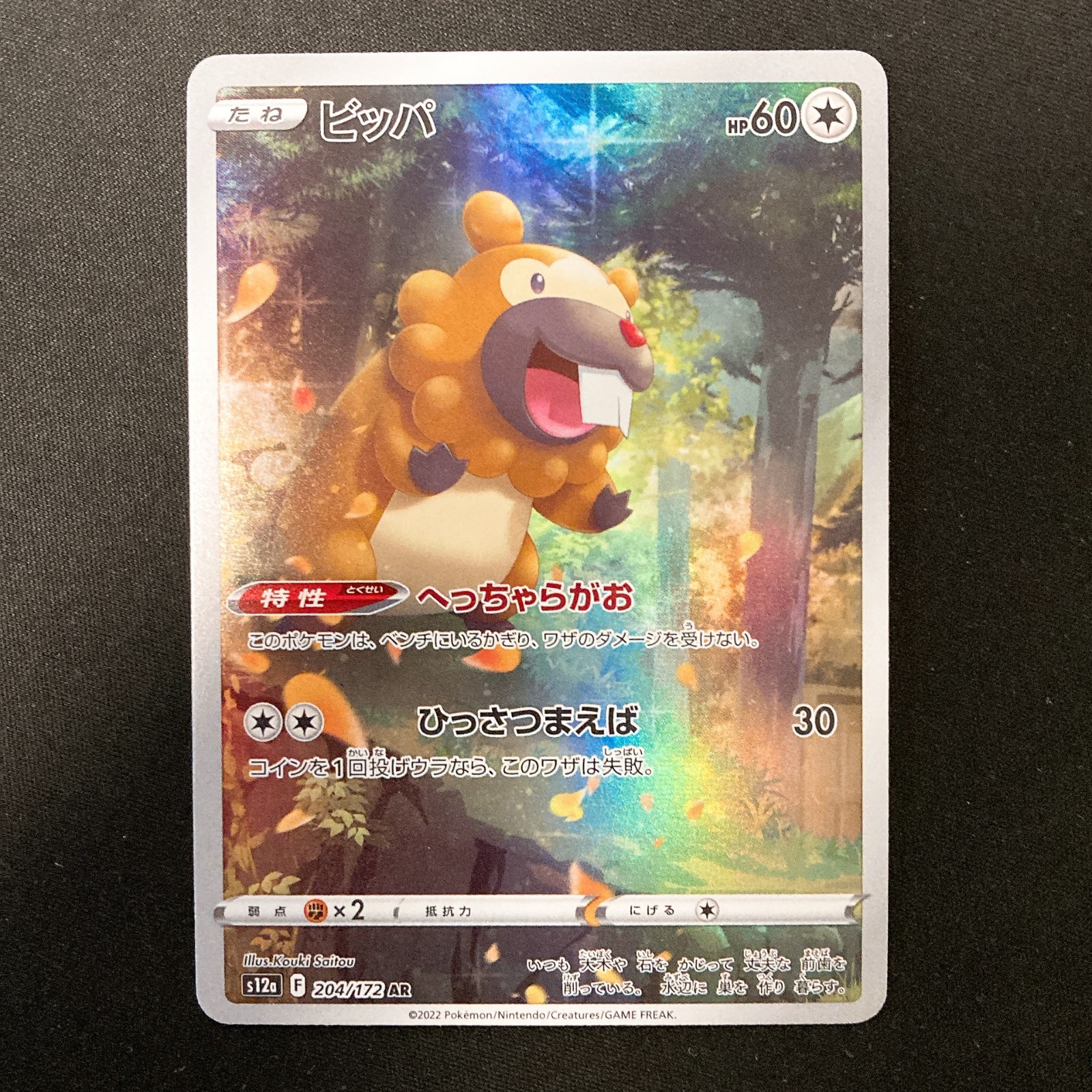 Bidoof AR 204/172 VSTAR Universe S12a Pokemon Card Japanese NM #121450