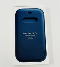 Apple iPhone 12 | 12 Pro Leather Sleeve Case with MagSafe for Apple Baltic Blue