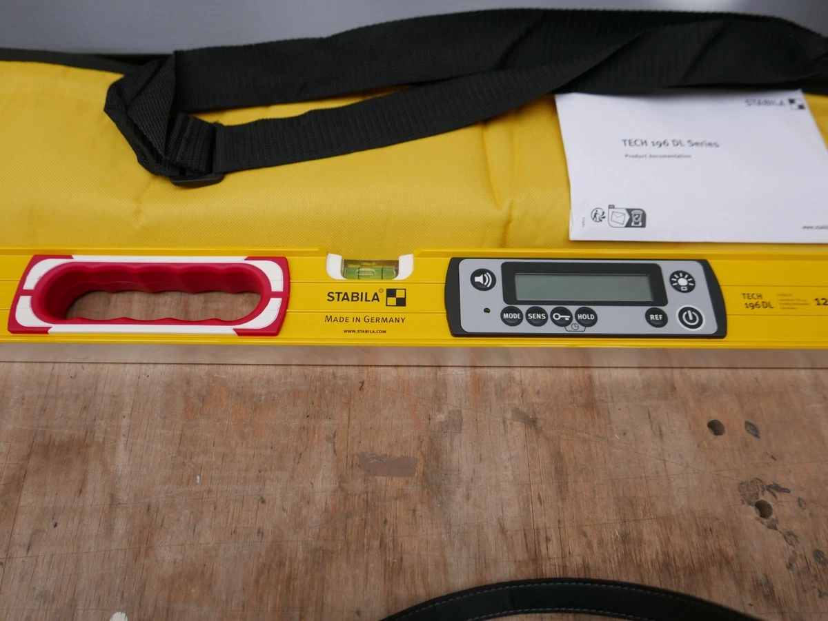 STABILA 122CM TECH 196 DL NIVEL DE ESPÍRITU DIGITAL + BOLSA 19826