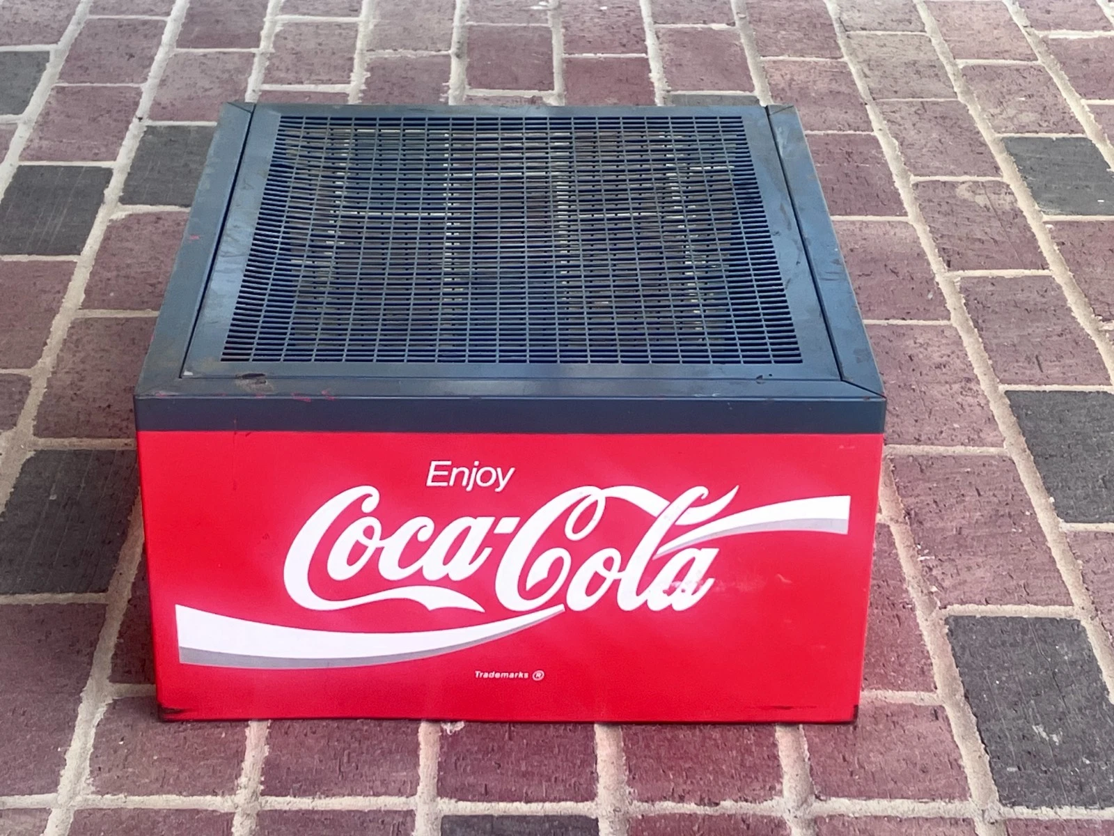 Vintage Original Coca Cola Metal Cooler LID