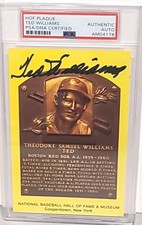 TED WILLIAMS PSA/DNA Slab Signed HOF Postcard autographed Encapsulated RED SOX