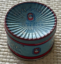 Klein Blechdose Koh I noor 6x4cm leer Stahlnadeln Steel Pins Czechoslovakia Deko