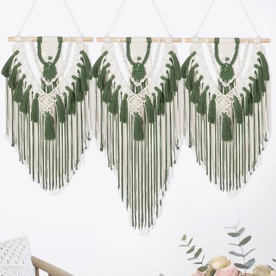 Large Boho Macrame Wall Hanging Wall Decor Bohemian Woven Handmade Tapestry w