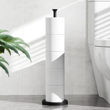 Toilet Paper Holder Stand with Reserve Function Free-Standing Spare Rolls