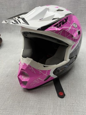 Fly Racing Kinetic Motocross Off-Road Helmet XS Pink White DOT Women Graphic Bag