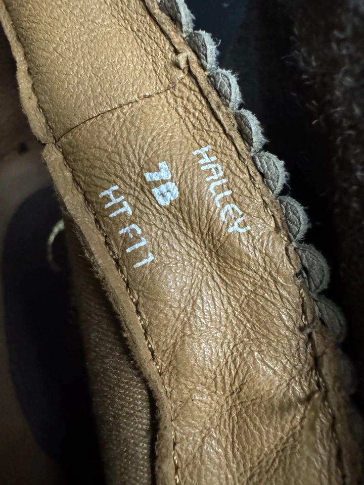 Earthies Botines Halley Cómodos Marrón Gamuza Cuero Tacón Botines Mujer EE. UU. 7 B Foto 4 de 4