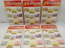 Vintage 1978 Jim Davis Garfield Stickers - Kat  s Meow-Lot Of 6