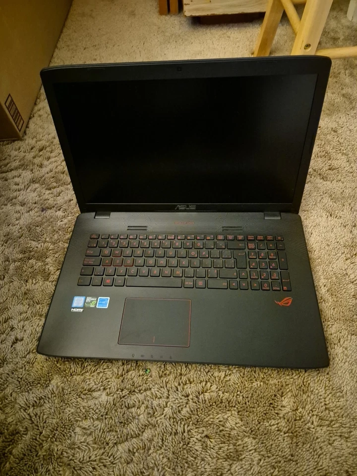 Broken ASUS Republic of Gamers (ROG) GL752V gaming laptop For Fixing Or Parts - Image 3 of 4