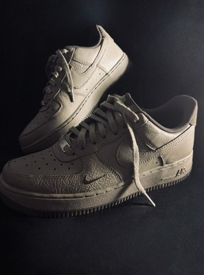 Nike Air Force 1 leather olive green women s  shoes (size 7)