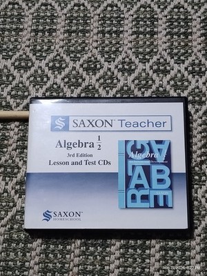 Saxon Teacher Algebra 1/2 3rd Edition Lesson and Test CDs Set Homeschool