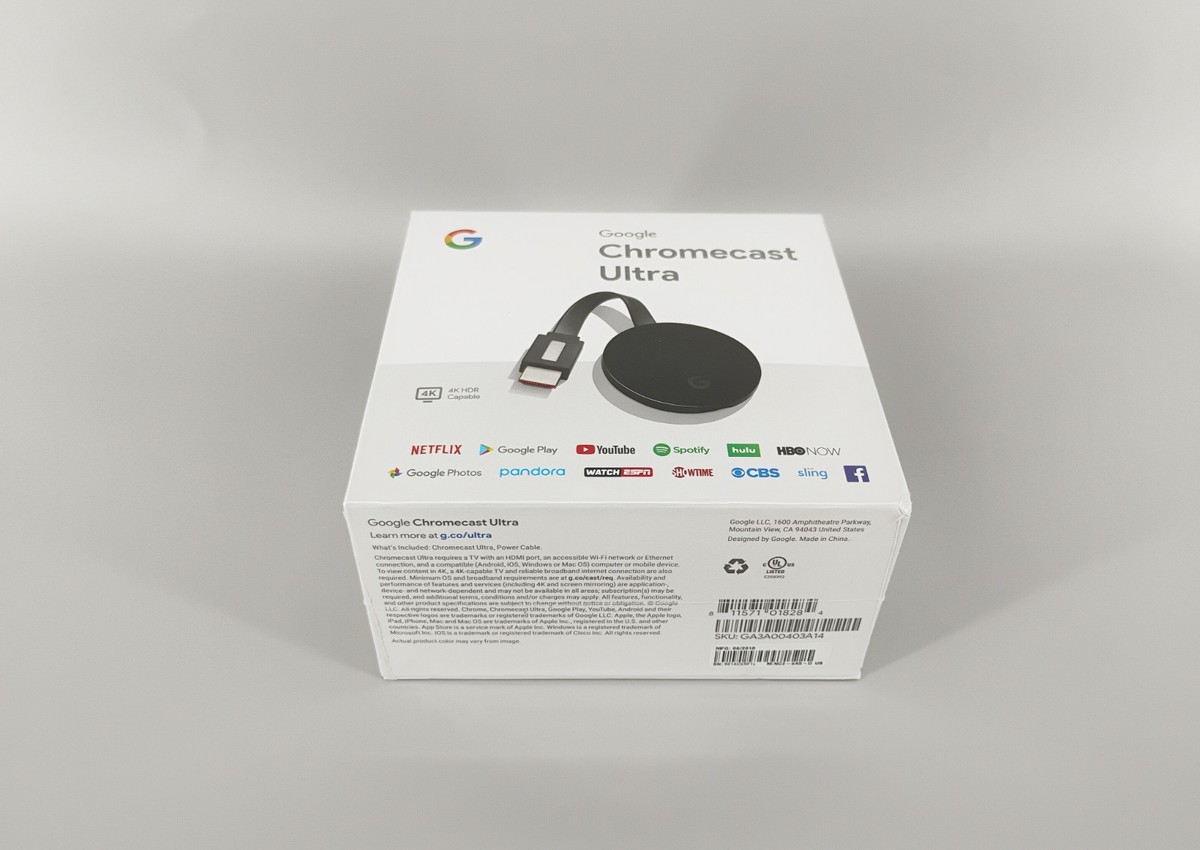 Google Chromecast Ultra 4K Digital Media Streamer - Black